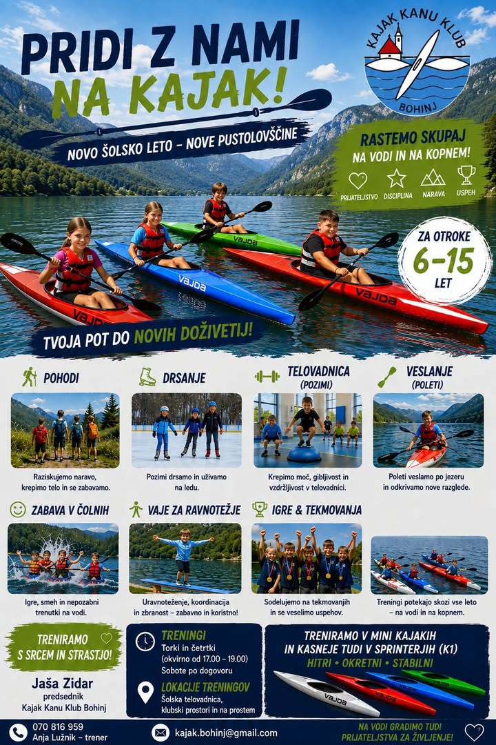 Kajak kanu klub Bohinj