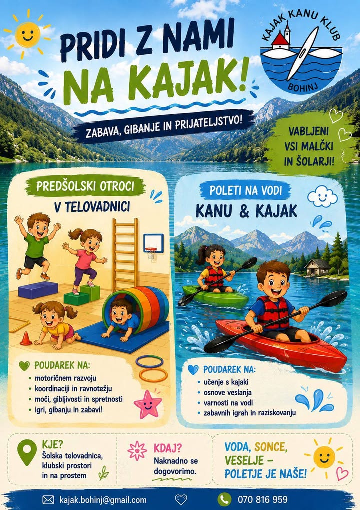 Kajak kanu klub Bohinj